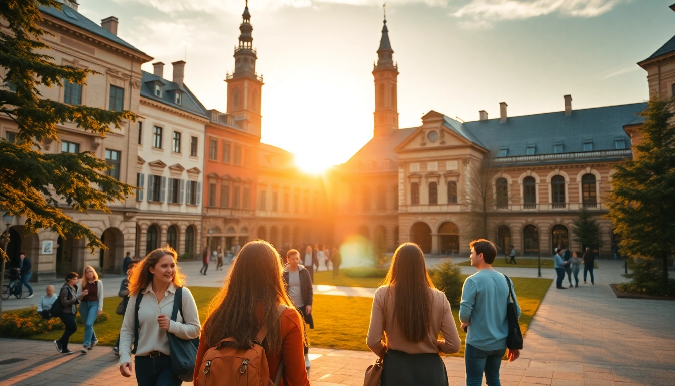 Experience Avrupa'da Üniversite Okumak on a beautiful campus filled with historic buildings and active students.