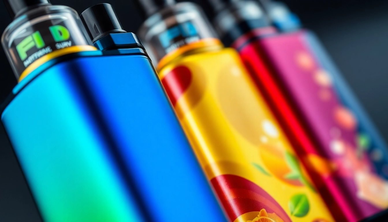 Purchase HQD Surv kaufen with a variety of flavorful options on display for vape enthusiasts.