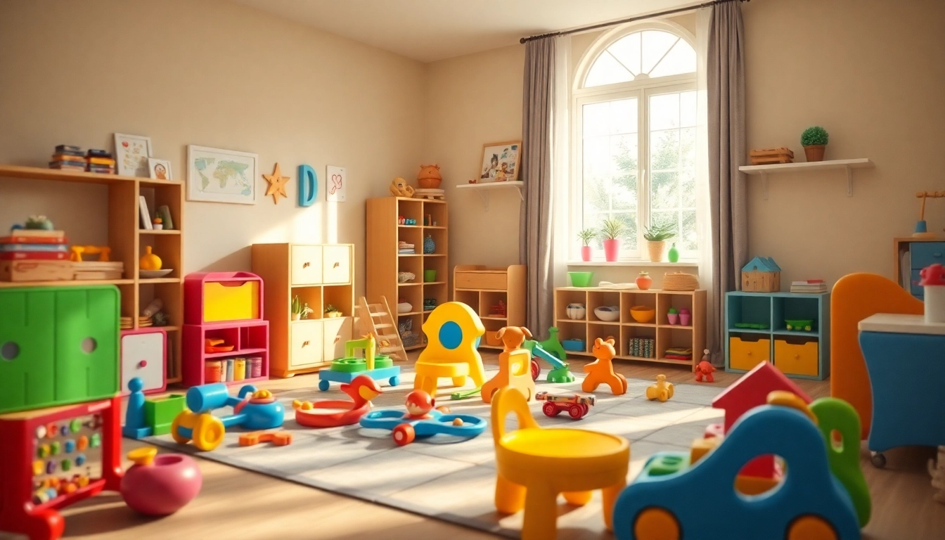 Engaging children with educational toys that spark creativity and joy here in a colorful playroom.