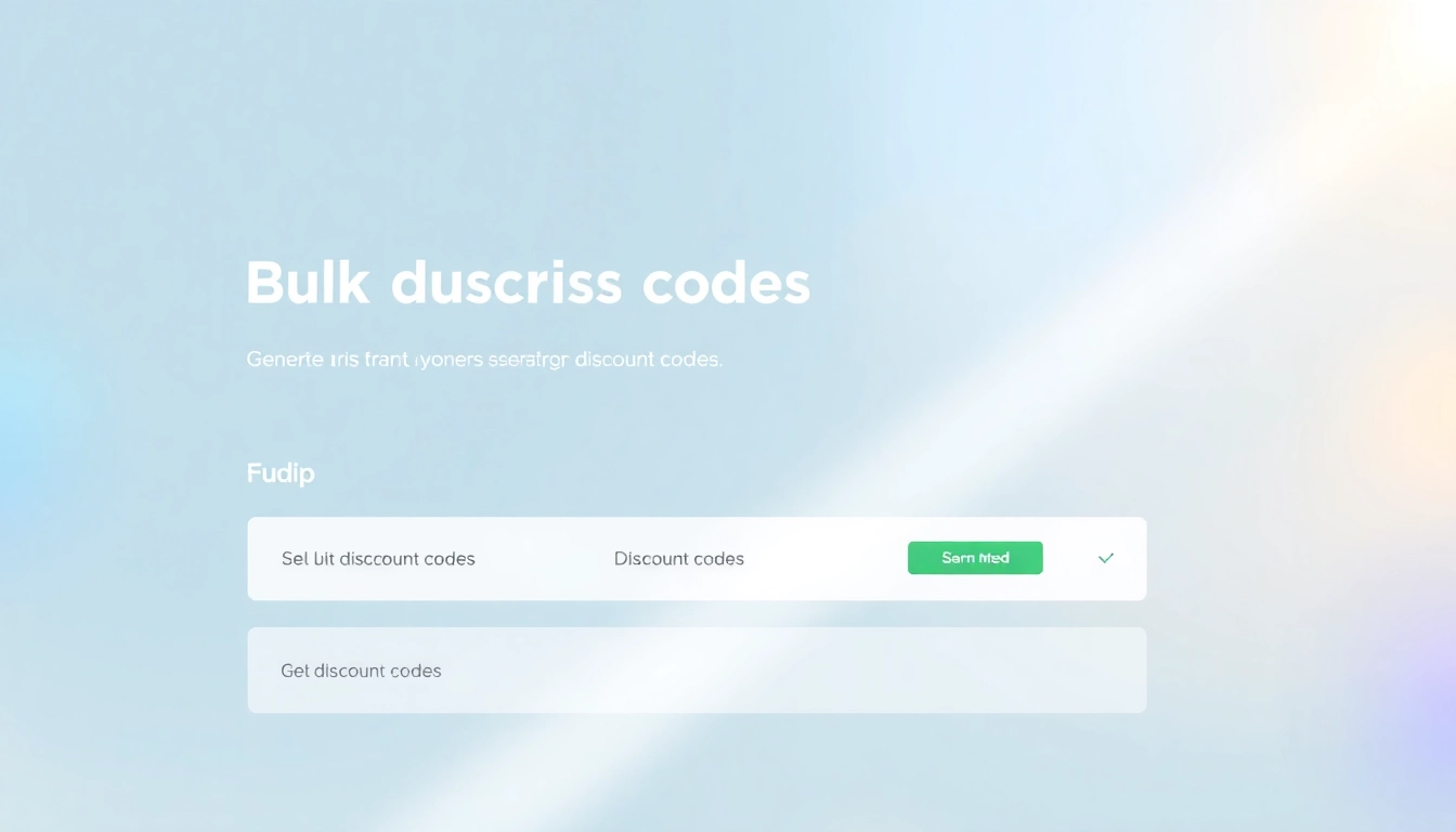 Generate unique shopify bulk discount codes efficiently with an intuitive interface