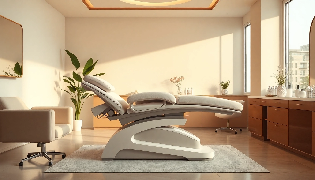Entspannen Sie sich auf einer hochwertigen liege Kosmetik mit ergonomischem Design.
