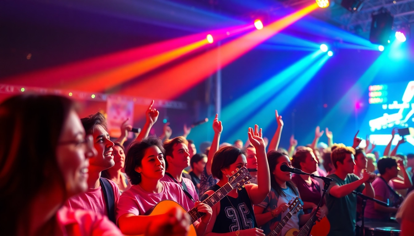 Experience the dynamic atmosphere of a concert at 汽水音乐官网, showcasing artists and enthusiastic fans.