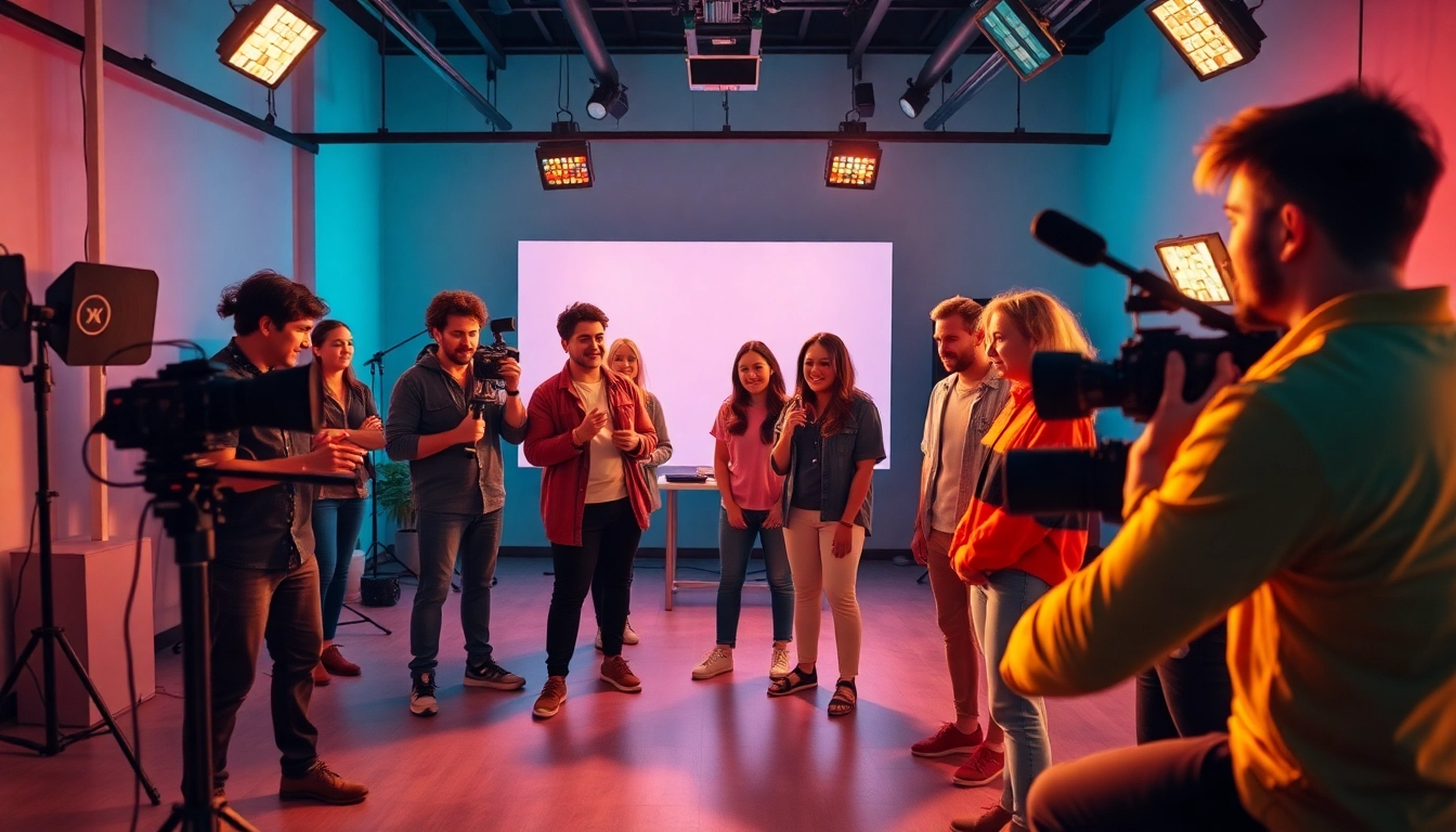 Engaging visual of a dedicated 영상제작업체 team creating innovative brand films and promotional videos.
