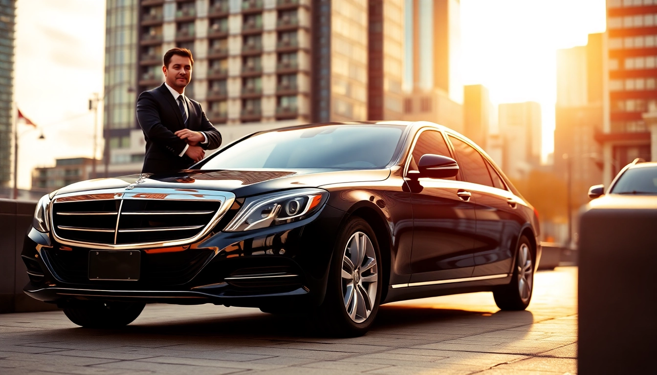 Experience private car service Vancouver in a luxurious black sedan with a professional chauffeur.