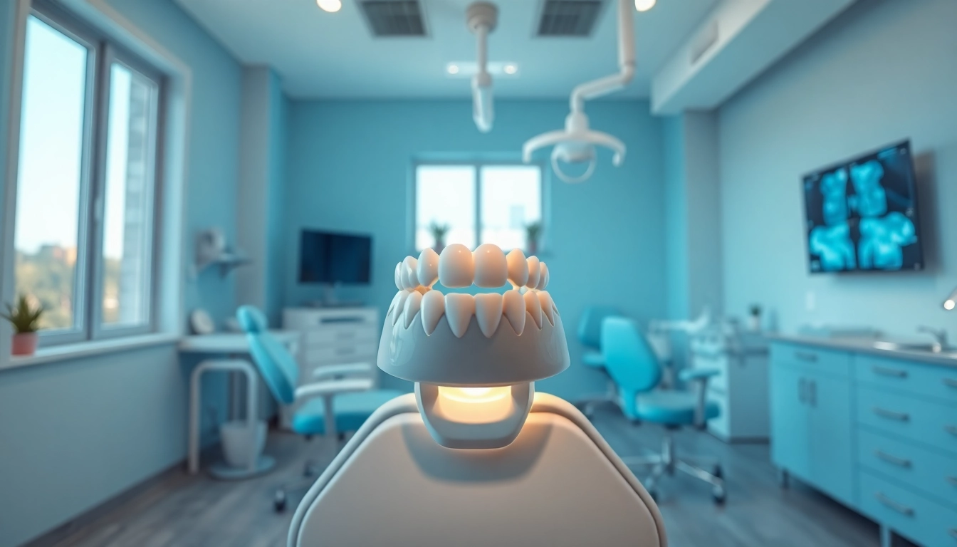 Showcase of dental bridges highlighting advanced restorative options in a modern clinic.