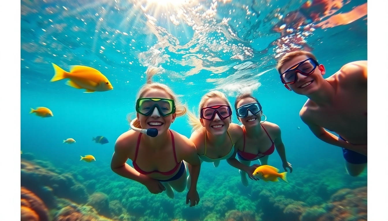 Experience snorkeling in Puerto Rico's vibrant underwater scenery with colorful marine life.