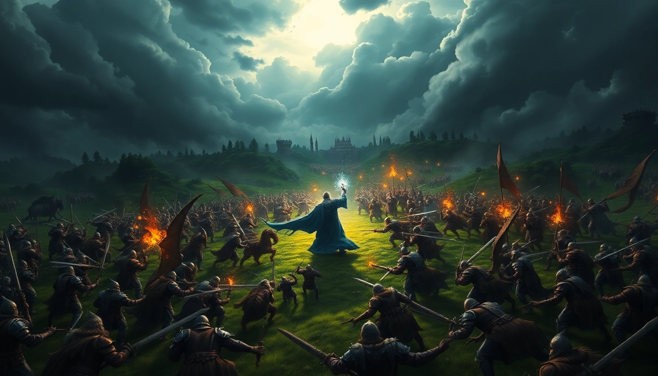 Experience the epic world of Warlords 2 download with armies clashing and magic spells illuminating the battlefield.