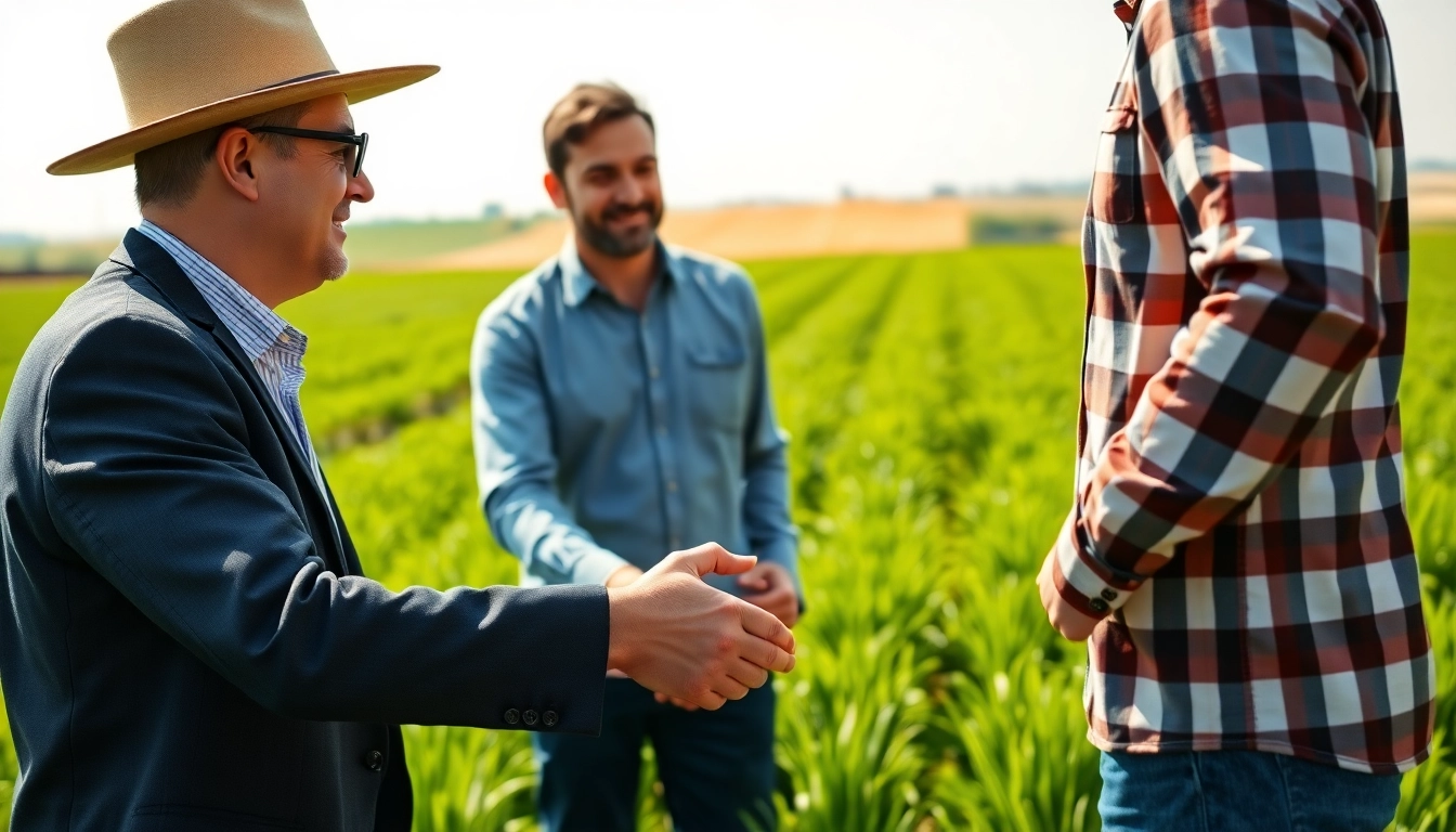 Engaging discussion on agricultural law between a lawyer and a farmer.