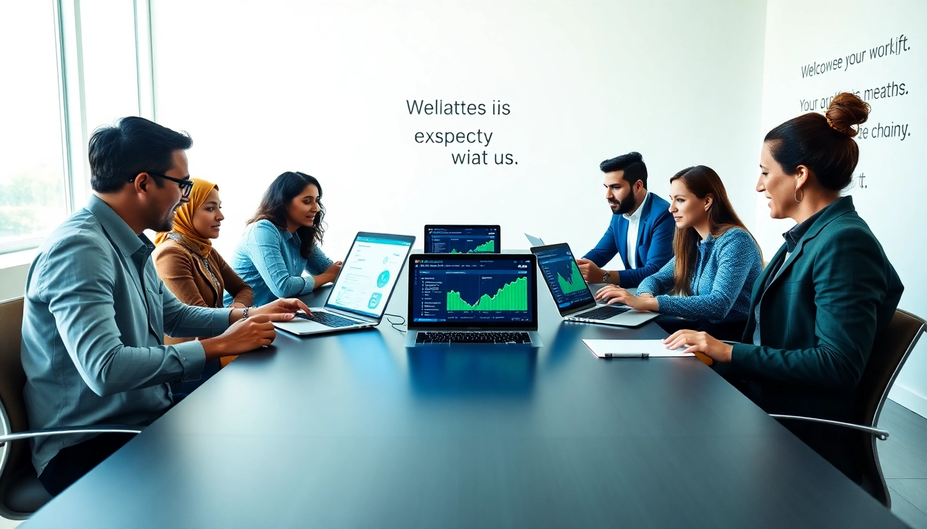 Engaging teamwork at a social media agency strategizing with technology and creativity.