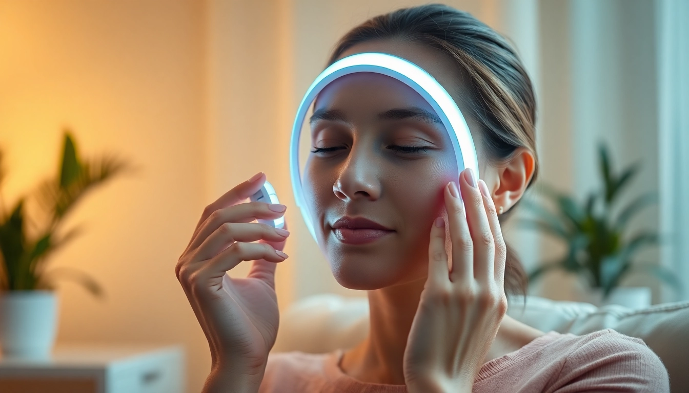 Experience effective quasar lighttherapy device enhancing skin rejuvenation in a peaceful setting.